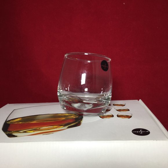 NWT- SAGAFORM  Rocking Whiskey Glasses Set of 6, 6.75 oz - Picture 5 of 14